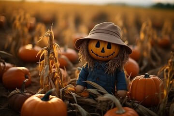 scarecrow-pumpkins